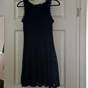 Rebellion dark navy blue dress, small.